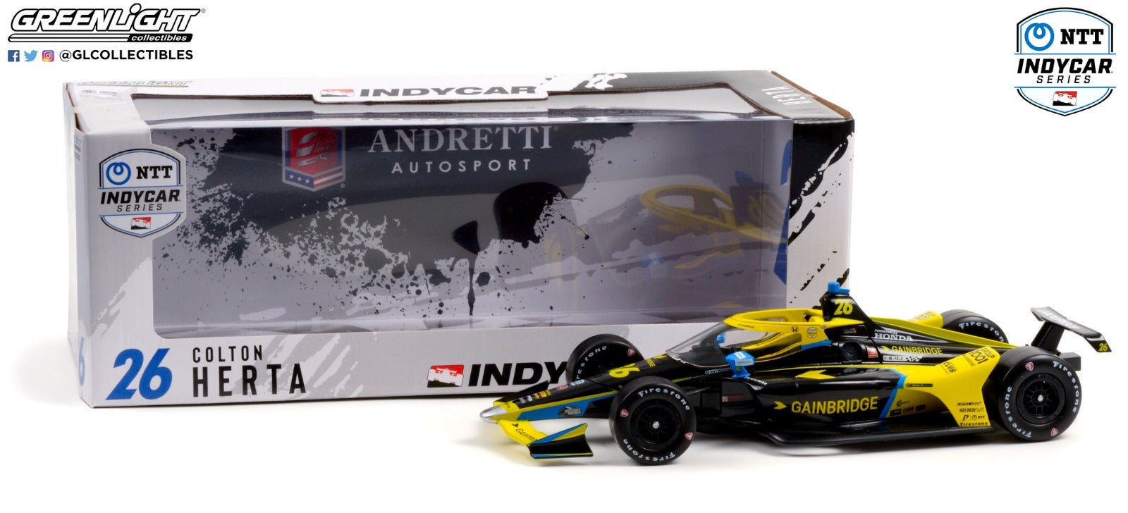 GreenLight 1:18 2021 NTT IndyCar Series - #26 Colton Herta / Andretti Autosport, Gainbridge 11112
