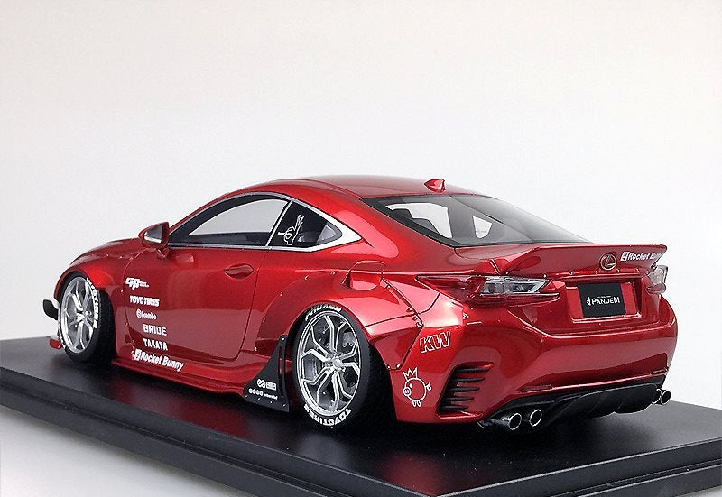 One Model 1:18 Lexus RC Rocket Bunny Edition in Red