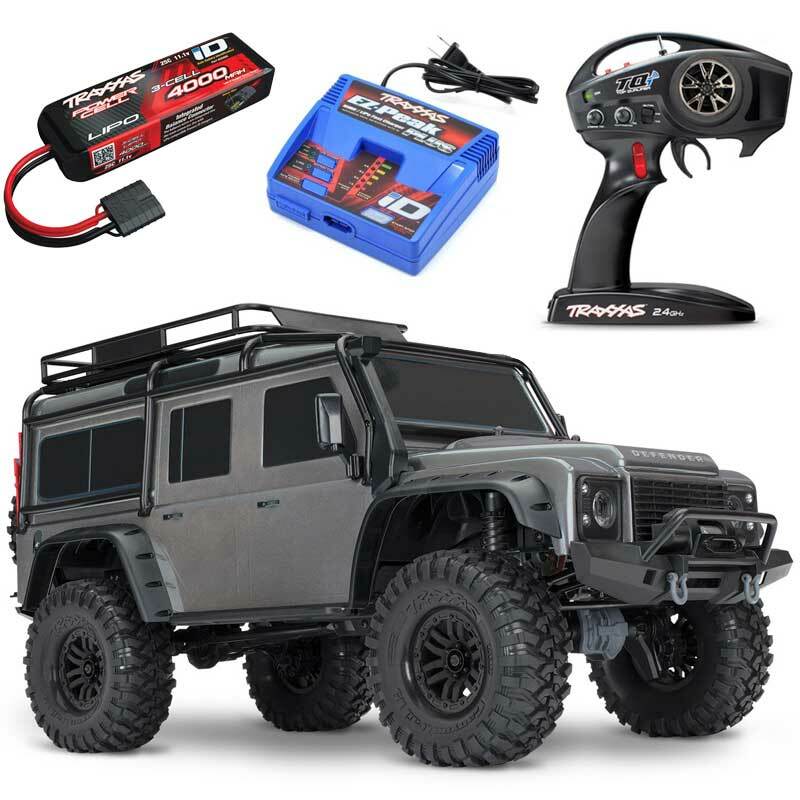 Traxxas TRX-4 Land Rover Defender RC 4x4 Rock Crawler RTR w/3S LiPo COMBO