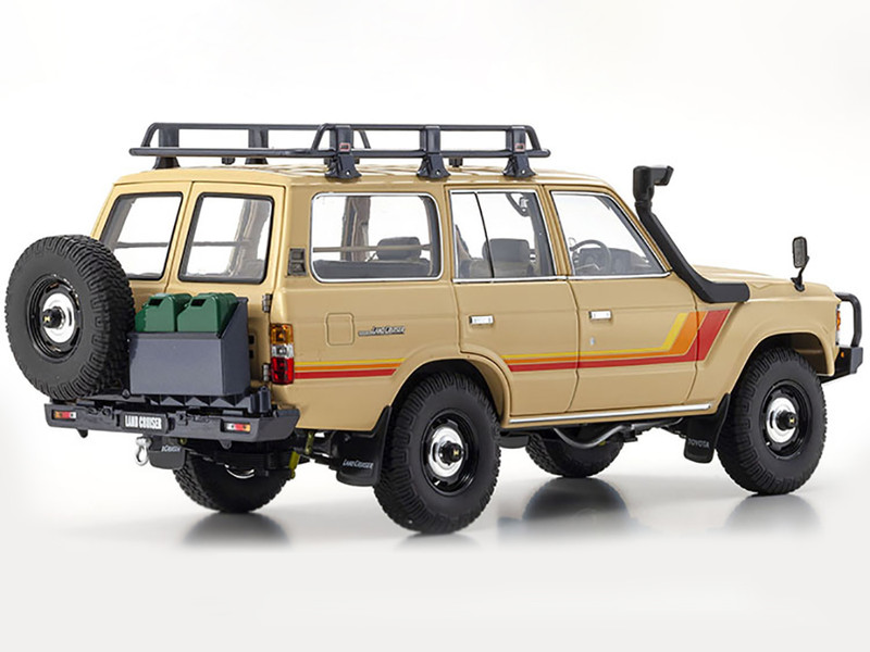 Toyota Land Cruiser 60 Beige 1/18 Diecast Model Car by Kyosho