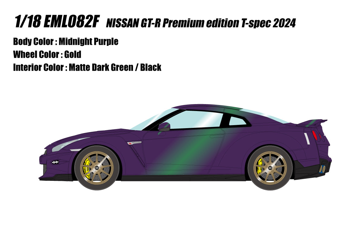 *PREORDER* Make Up Co., Ltd / IDEA 1:18 Nissan GT-R Premium Edition T-Spec 2024 in Midnight Purple