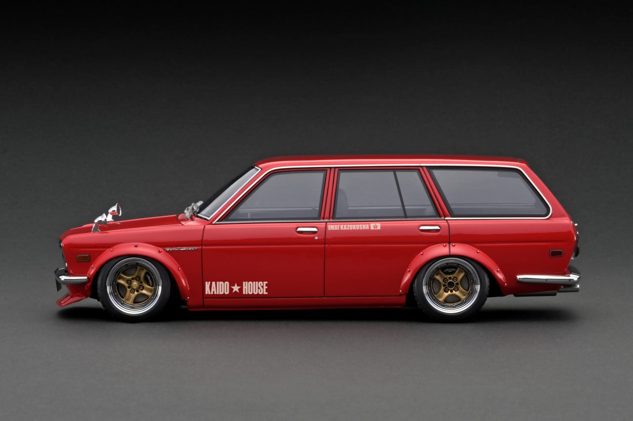 *PREORDER* Ignition Model 1:18 Datsun Bluebird (510) Wagon KAIDO HOUSE in Red
