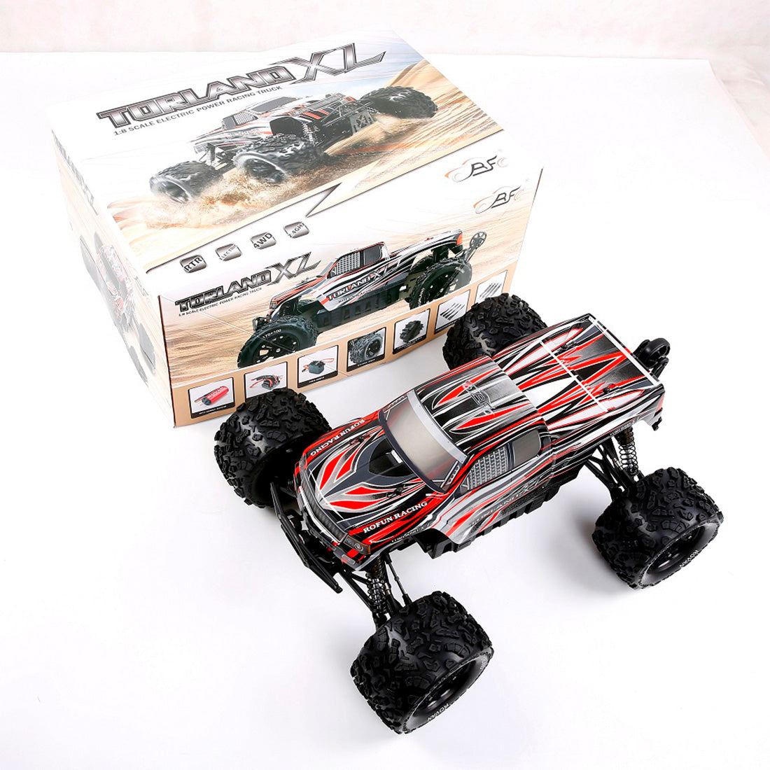 Rovan TORLAND XL EV6 1/8 4WD 2.4G High Speed RC Brushless Pickup Truck Model Car with Center Differential
