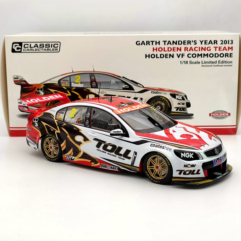 Classic 1:18 Garth Tander's 2013 Toll Holden VF Commodore #2 18534 Limited Car Diecast Model Collection Gift