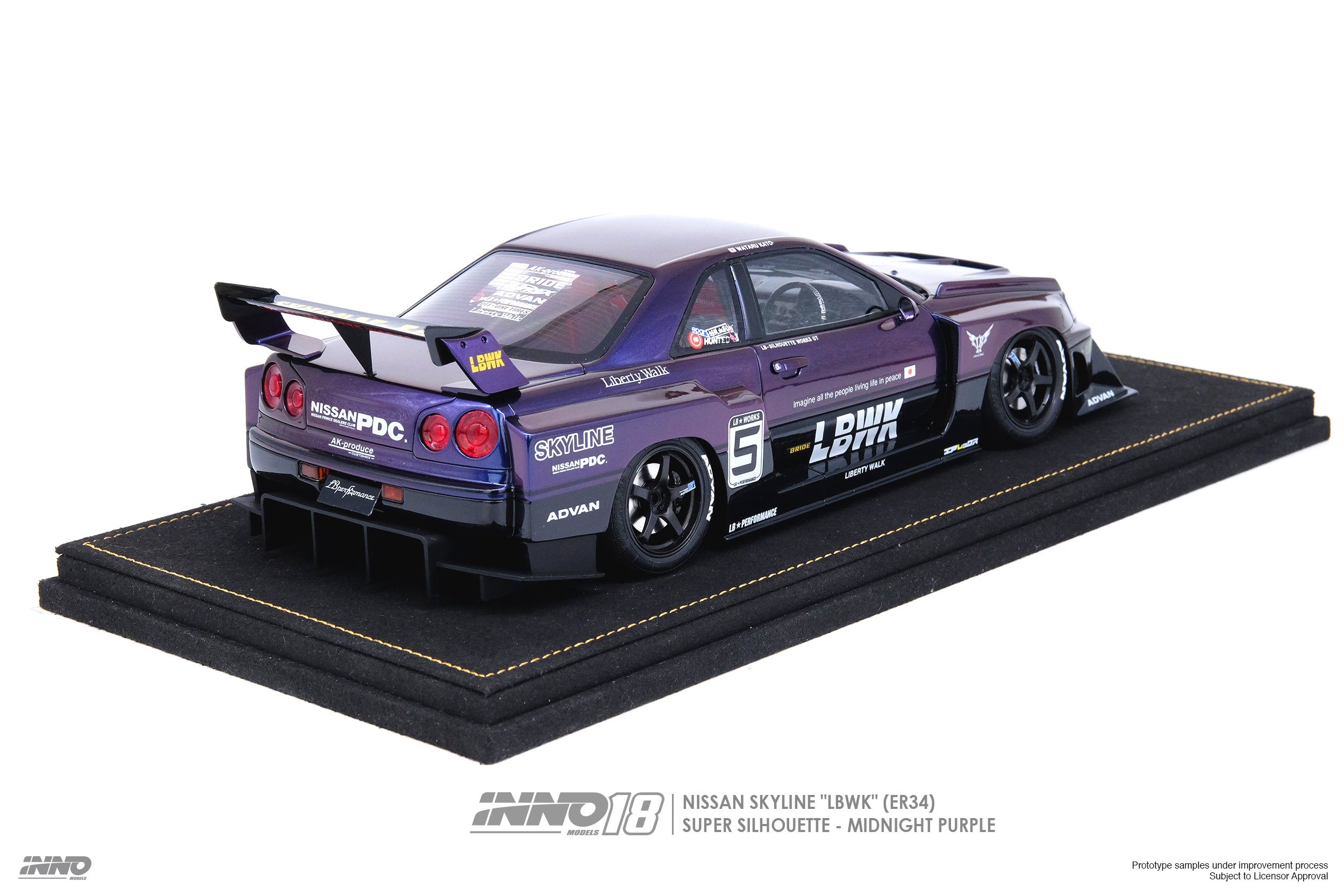 INNO18 1:18 Nissan Skyline (ER34) Super Silhouette 