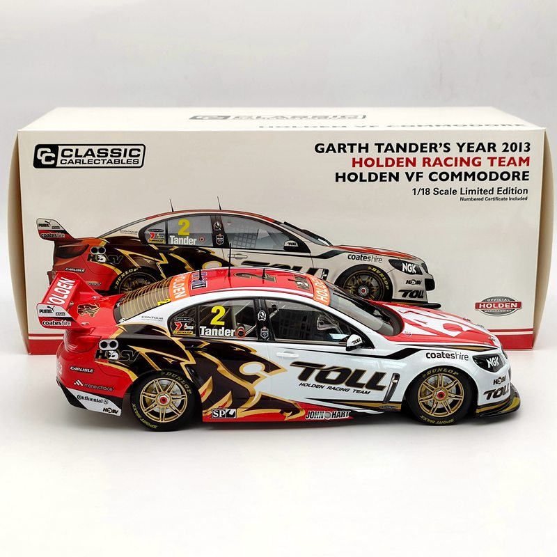 Classic 1:18 Garth Tander's 2013 Toll Holden VF Commodore #2 18534 Limited Car Diecast Model Collection Gift