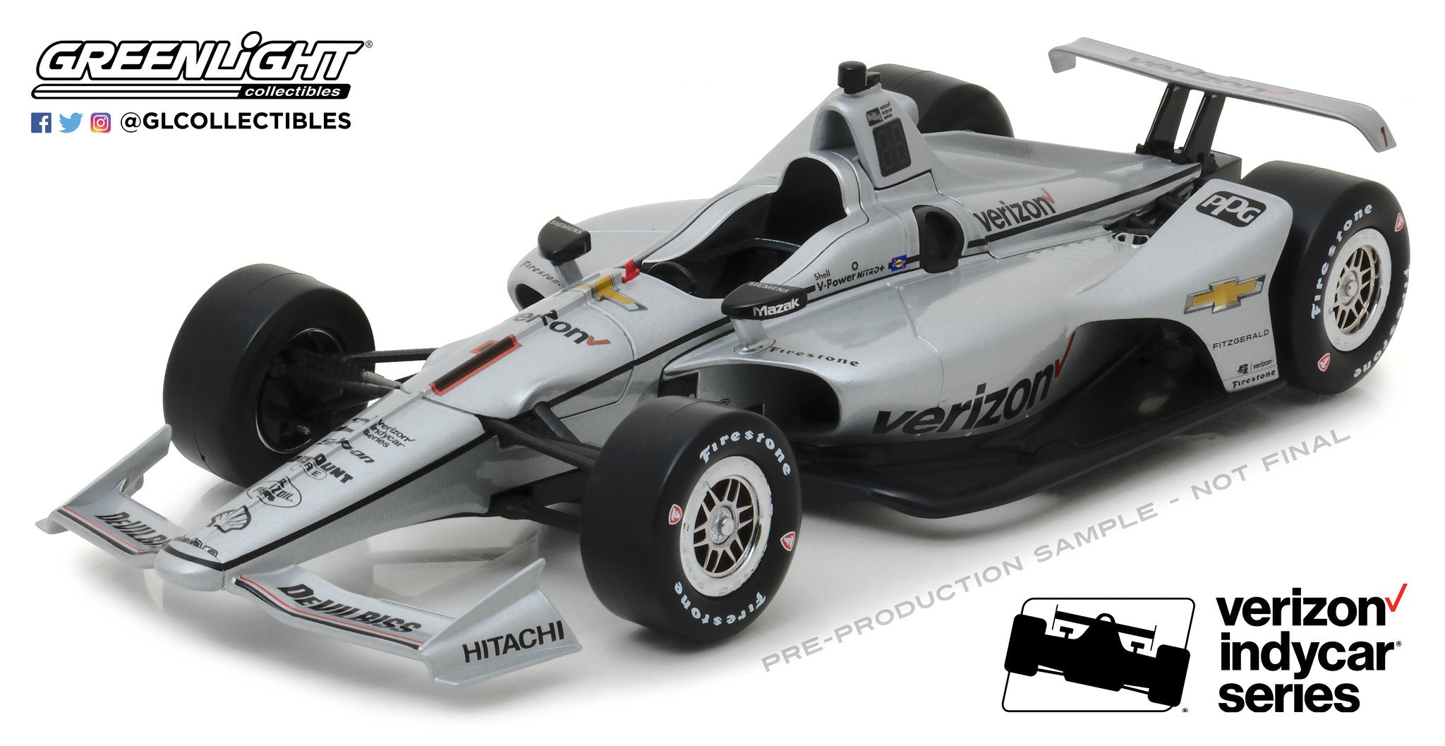 GreenLight 1:18 IndyCar Series 2018 #1 Josef Newgarden / Team Penske, Verizon 11037