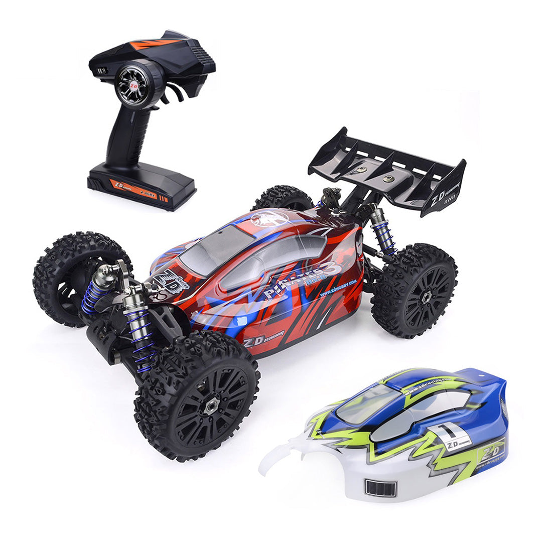 ZD Racing Pirates3 BX-8E 1/8 4WD 90km/H High Speed Racing RC Car Electric Off-road Vehicle - RTR Version