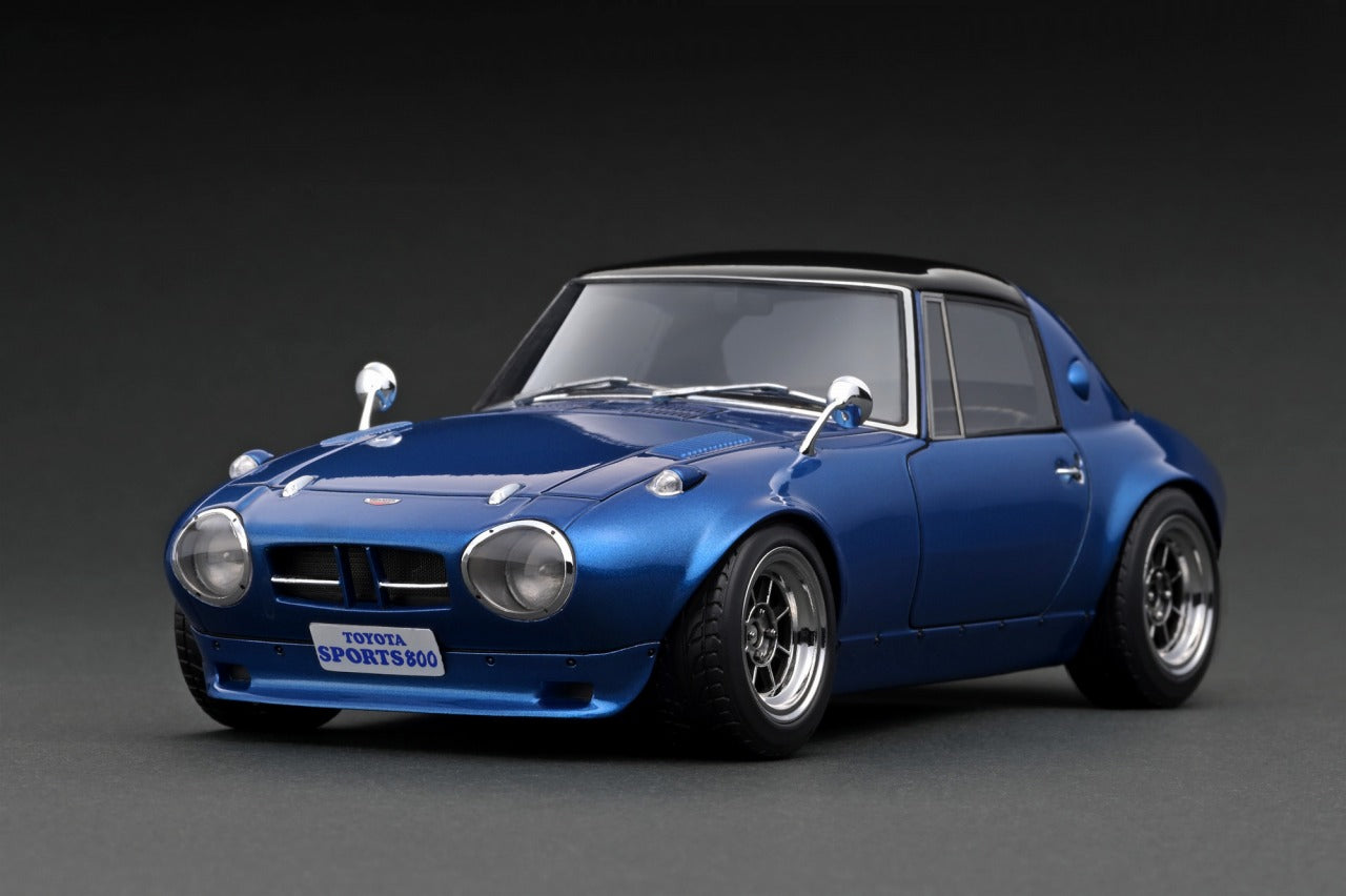 *PREORDER* Ignition Model 1:18 Toyota Sports 800 NOB Hachi Version in Blue Metallic