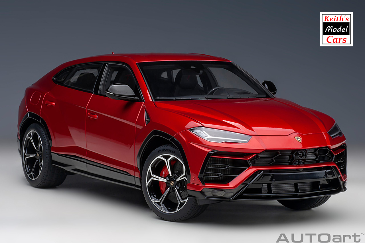 [1/18 Scale] Lamborghini Urus in Rosso Efesto by AUTOart Models