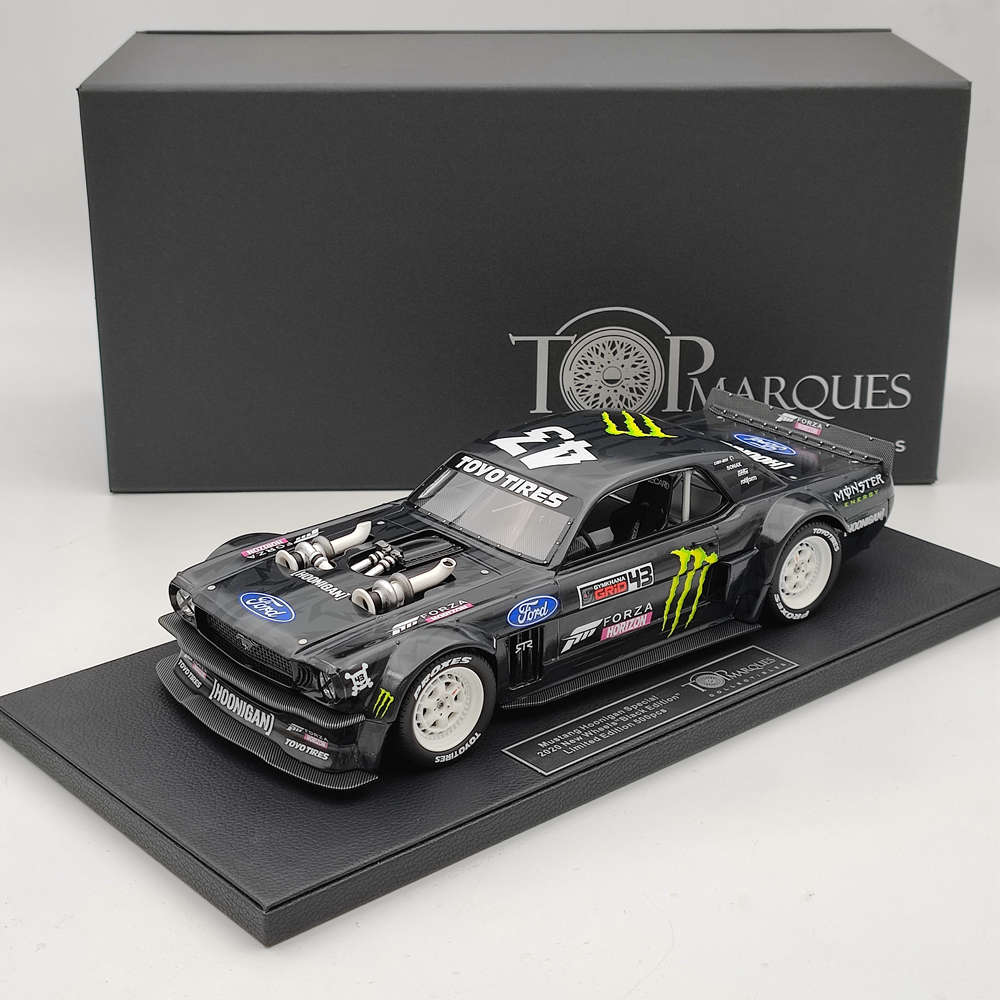 1/18 TopM Ford Mustang 1965 Hoonigan 2020 Edition No. 43 Ken Block Resin Model Toys Car Gift