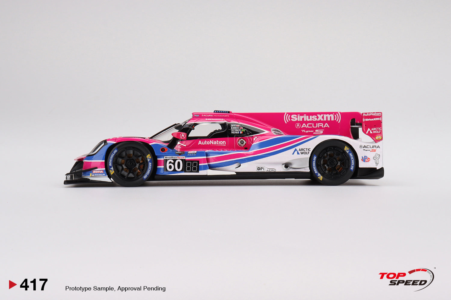 TopSpeed Models 1:18 Acura ARX-05 DPi #60 Meyer Shank Racing Acura ARX-05 DPi 2022 IMSA Daytona 24 Hrs Winner