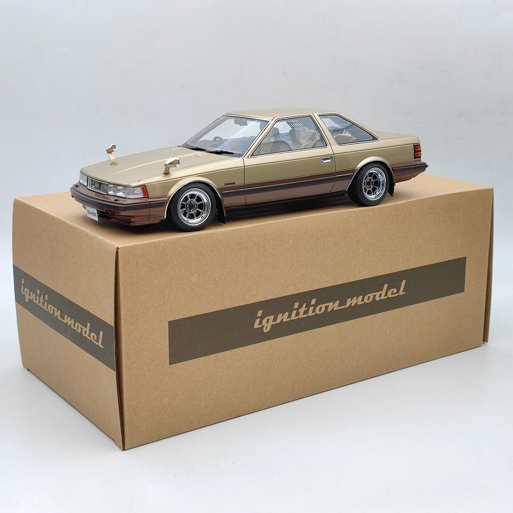 Ignition Model 1/18 Toyota Soarer 2800GT Extra Z10 Gold/Brown IG1372 Resin Toy Car Model Gift