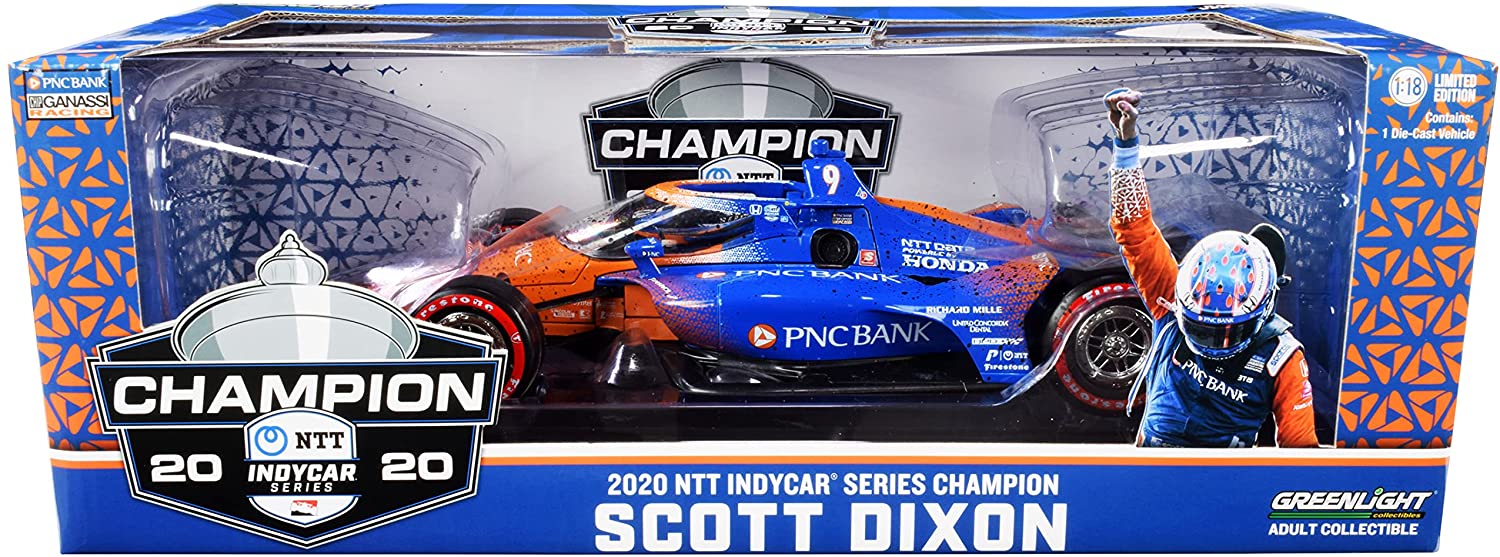 GreenLight 1:18 2020 #9 Scott Dixon - 2020 NTT IndyCar Series Champion / Chip Ganassi Racing, PNC Bank 11104