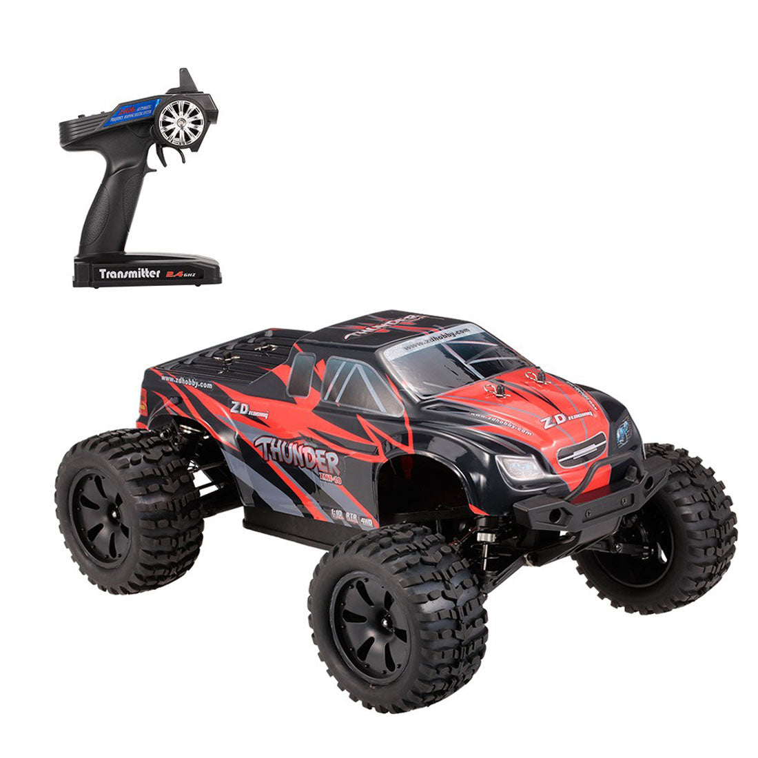 ZD Racing 9106-S 1/10 4WD 70km/h 2.4G RC Car Electric Brushless Truck Remote Control Monster