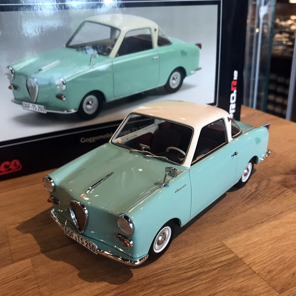 Schuco 1:18 Goggomobil Coupe TS250 Turquoise 450008300