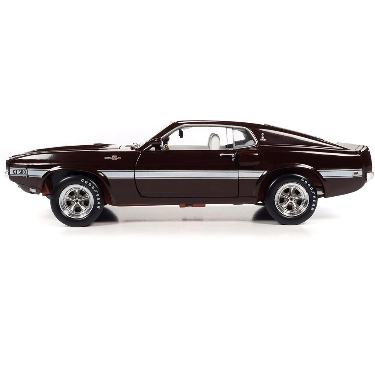 1969 Shelby G.T. 500 Mustang 2+2 (MCACN) - Royal Maroon 1:18 Scale Diecast Replica Model