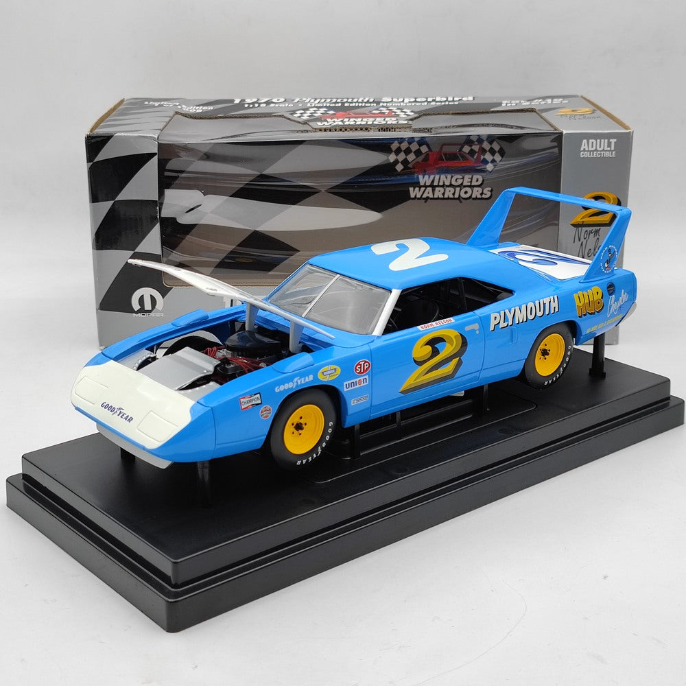 1/18 Plymouth Superbird Winged Warriors RC2 #2 Norm Nelson 1970 #29529P Diecast Model Cars Limited Edition Collection Christmas Toy Gifts