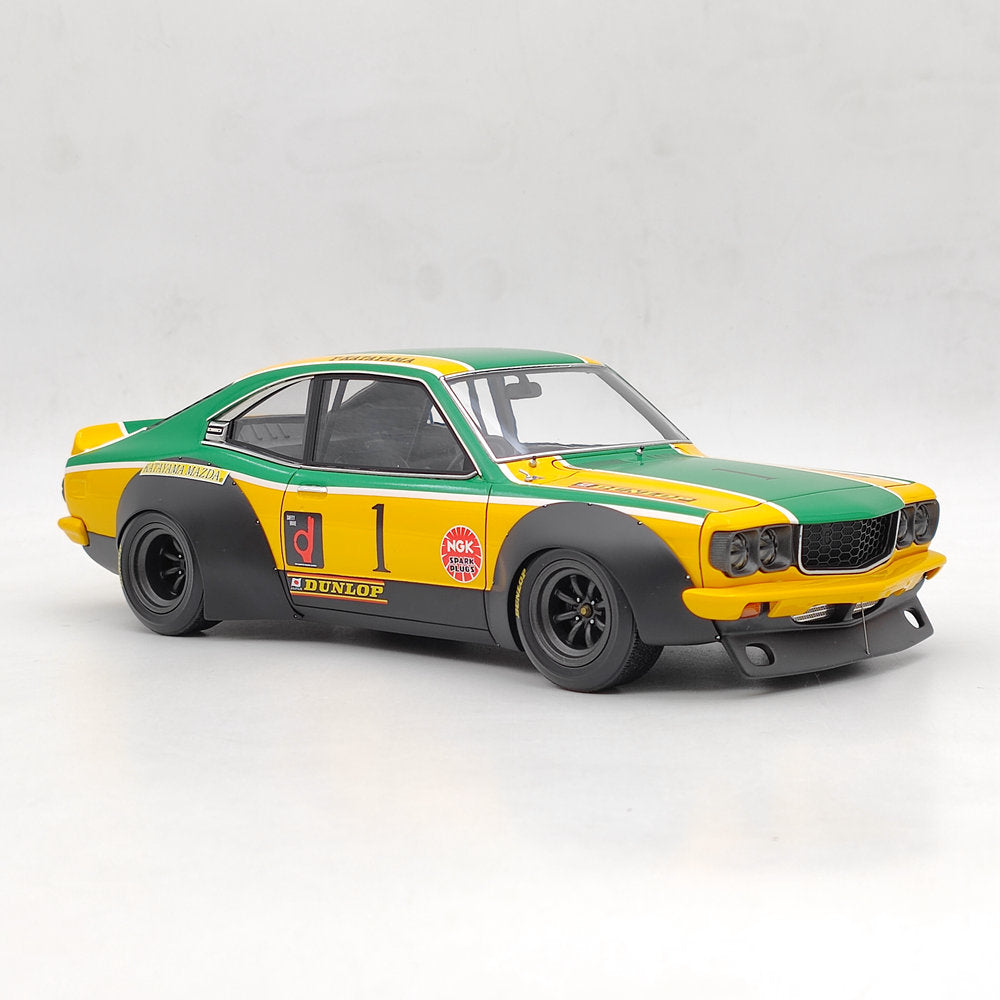 Ignition Model 1/18 Mazda Savanna (S124A) rx-3 Racing Yellow/Green IG2027 Resin Toys Car Gift