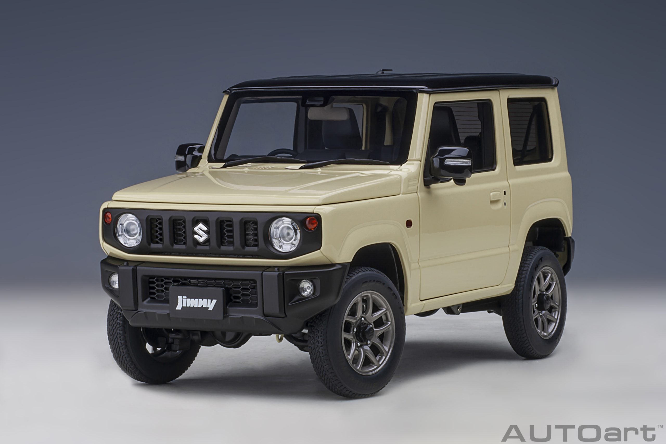 AUTOart 1:18 Suzuki Jimny (JB64) (Chiffon Ivory Metallic with Black roof) 78500