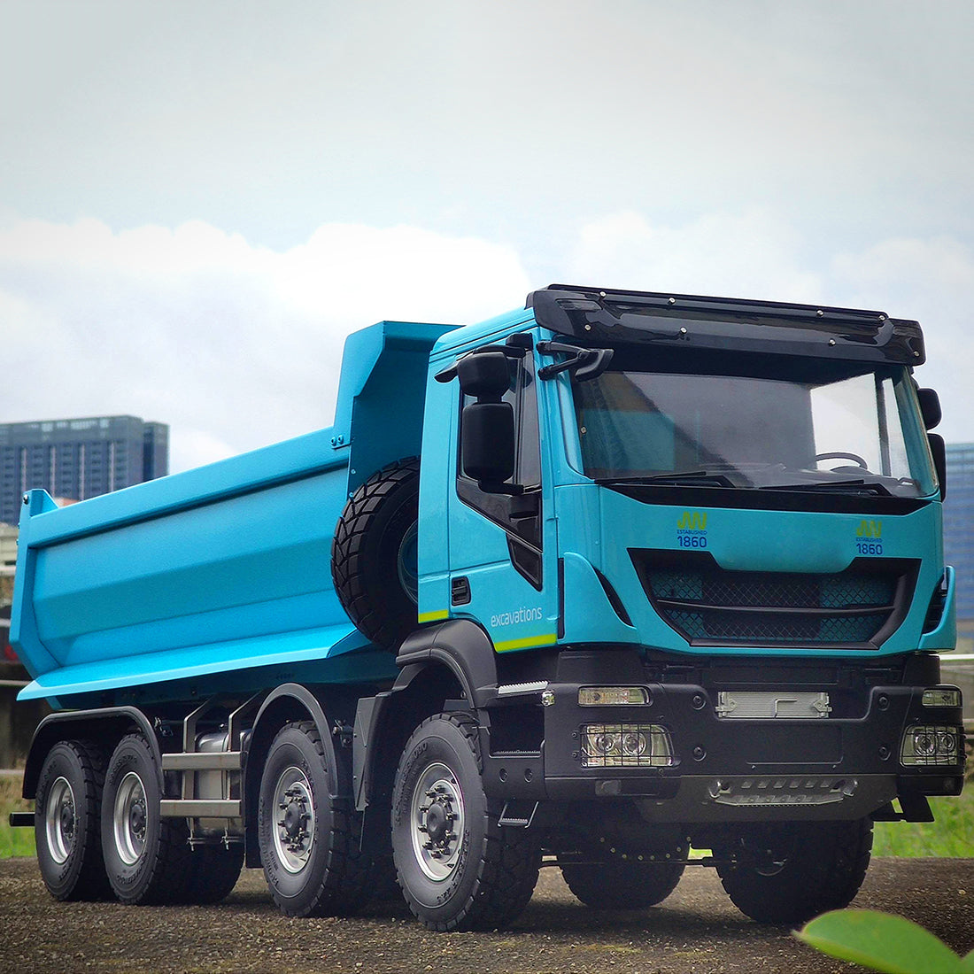 MODEL RACING 1/14 RC Truck Electric RC Hydraulic Simulation 8×8 Dump Vehicle Model RTR