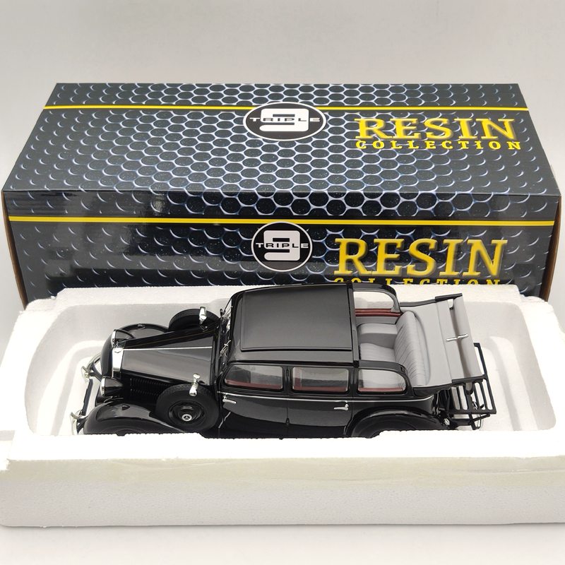 1:18 Triple9 Mercedes-Benz 260D W138 Pullman Landaulet 1936 Black 1800103 Resin Models Limited Edition Auto Toys Car Collection