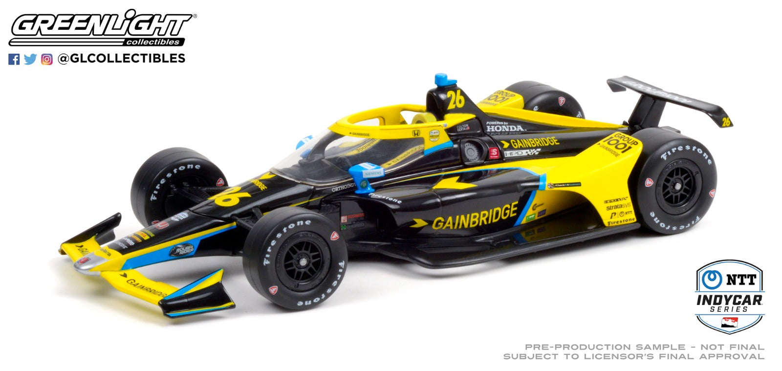GreenLight 1:18 2021 NTT IndyCar Series - #26 Colton Herta / Andretti Autosport, Gainbridge 11112