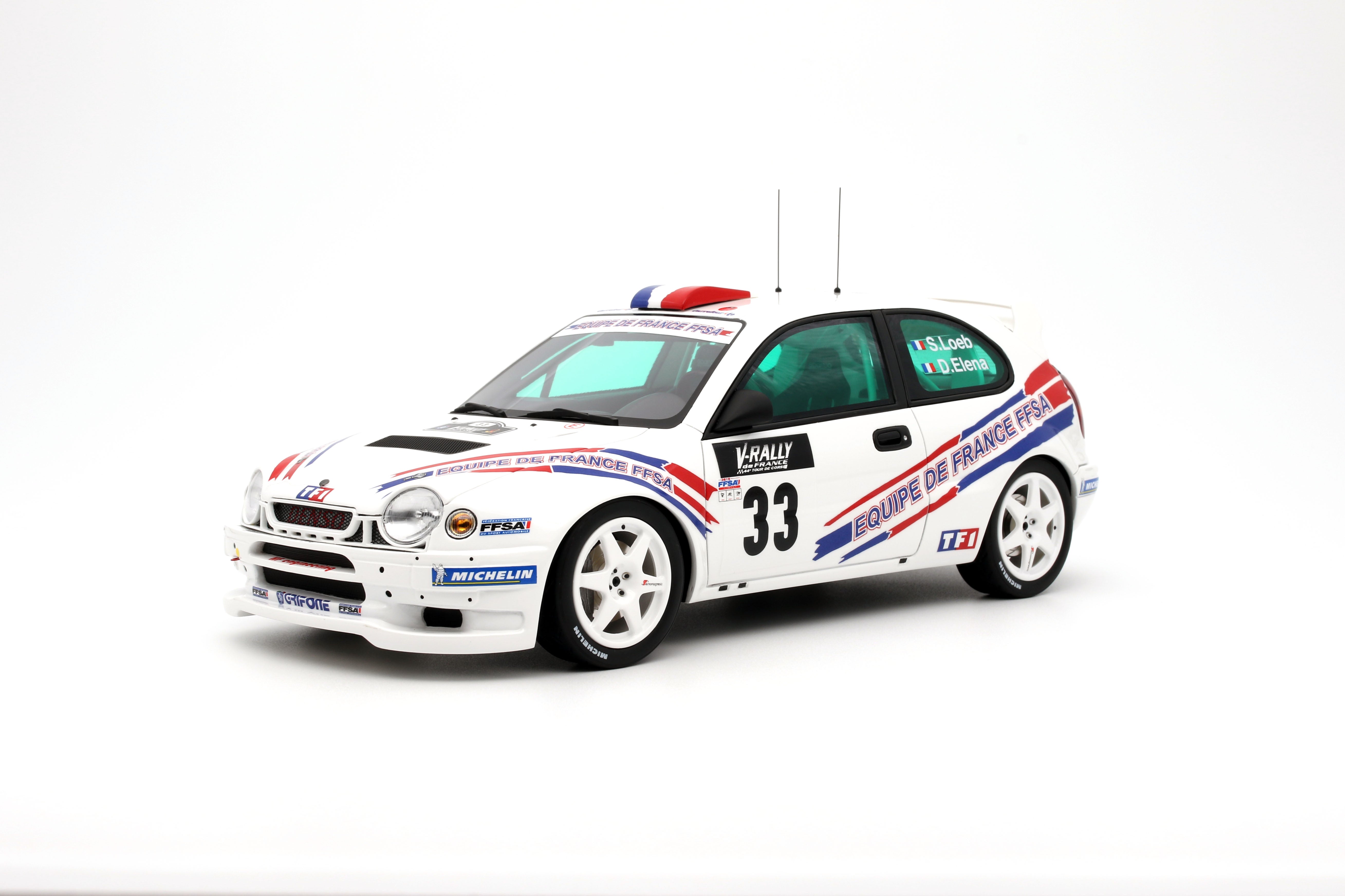 OTTO 1:18 Toyota Corolla S.Loeb #33 WRC Tour de Corse 2000 OT996