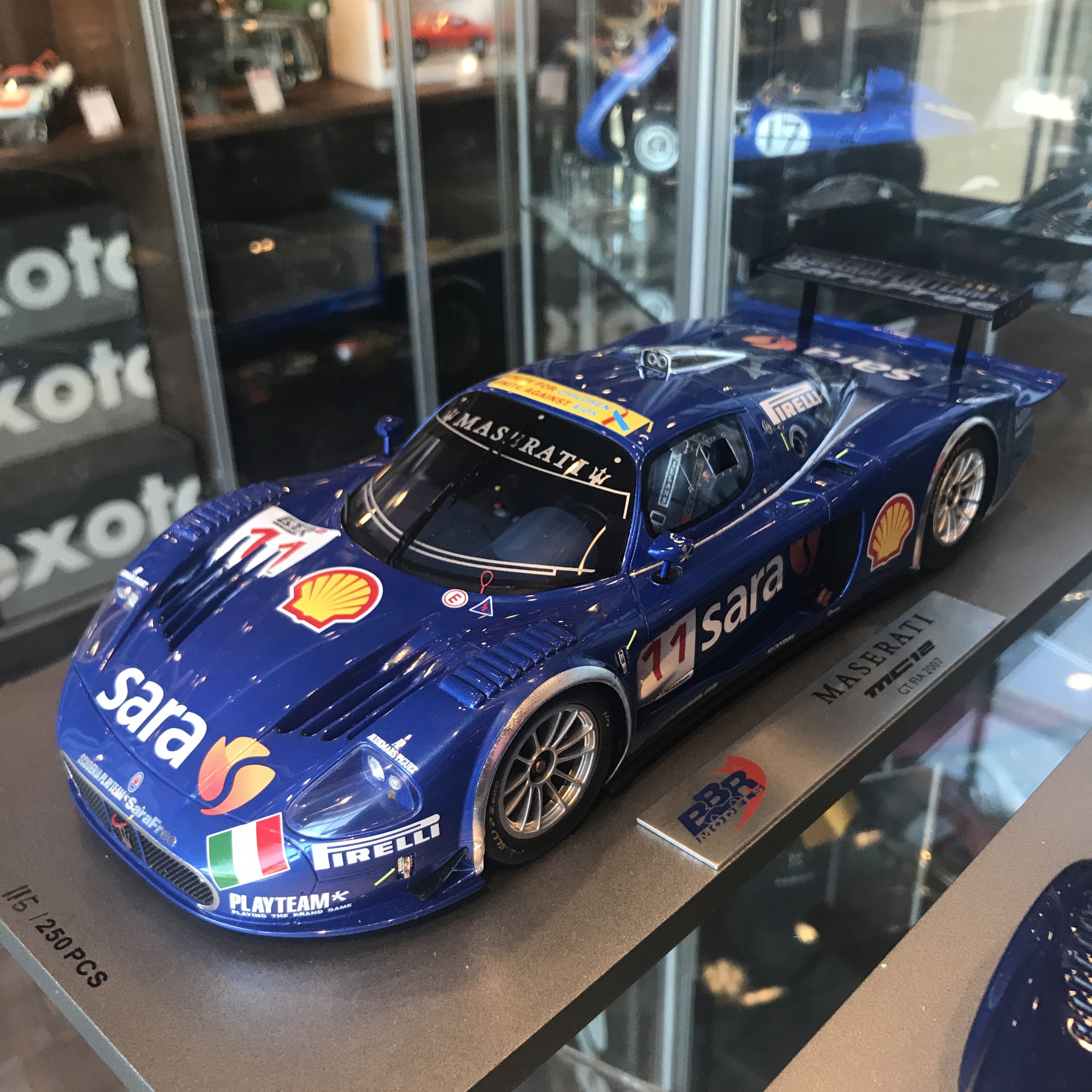BBR 1/18 Maserati MC12 GT FIA 2007 Playteam #11 P1807