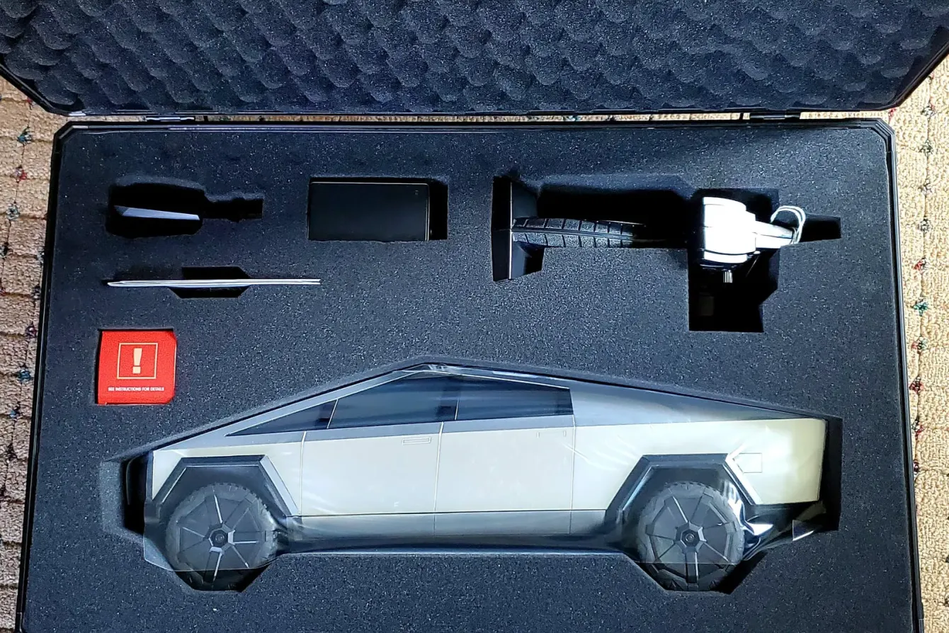 1:10 scale RC Tesla Cybertrucks