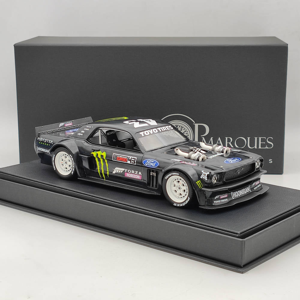 1/18 TopM Ford Mustang 1965 Hoonigan 2020 Edition No. 43 Ken Block Resin Model Toys Car Gift