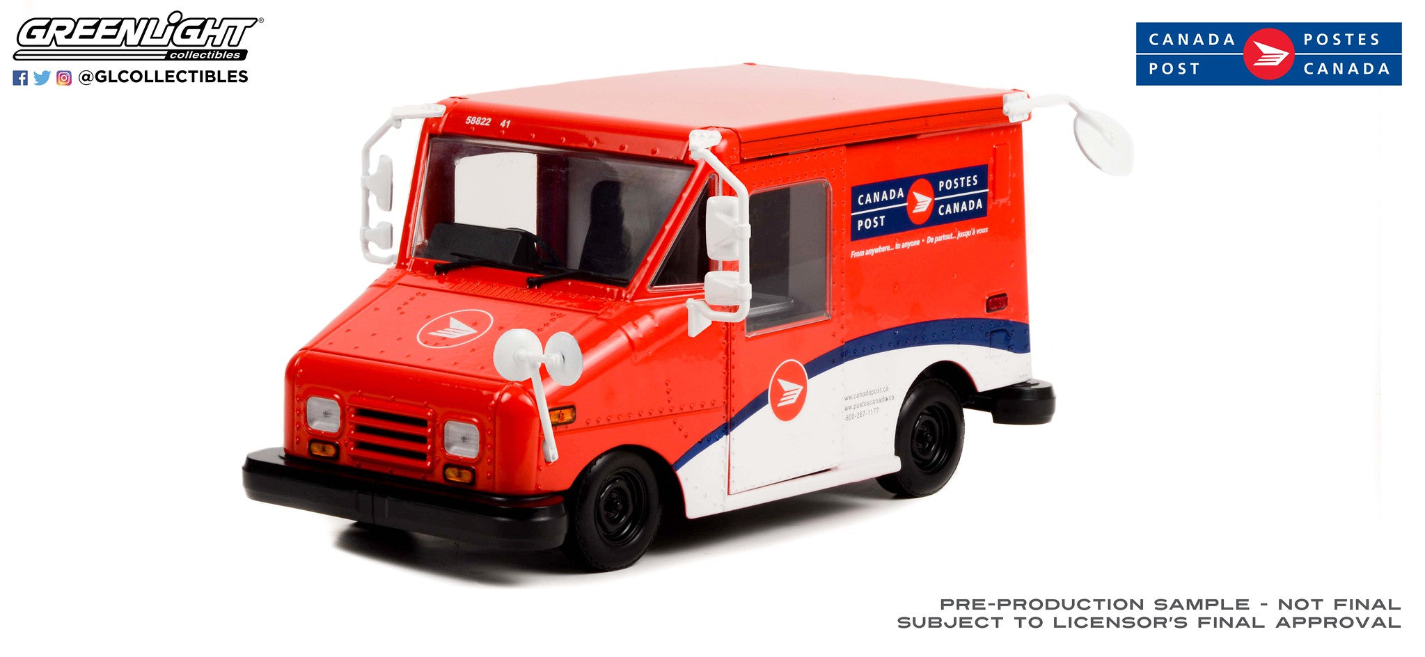 GreenLight 1:18 Canada Post Long-Life Postal Delivery Vehicle (LLV) 13571