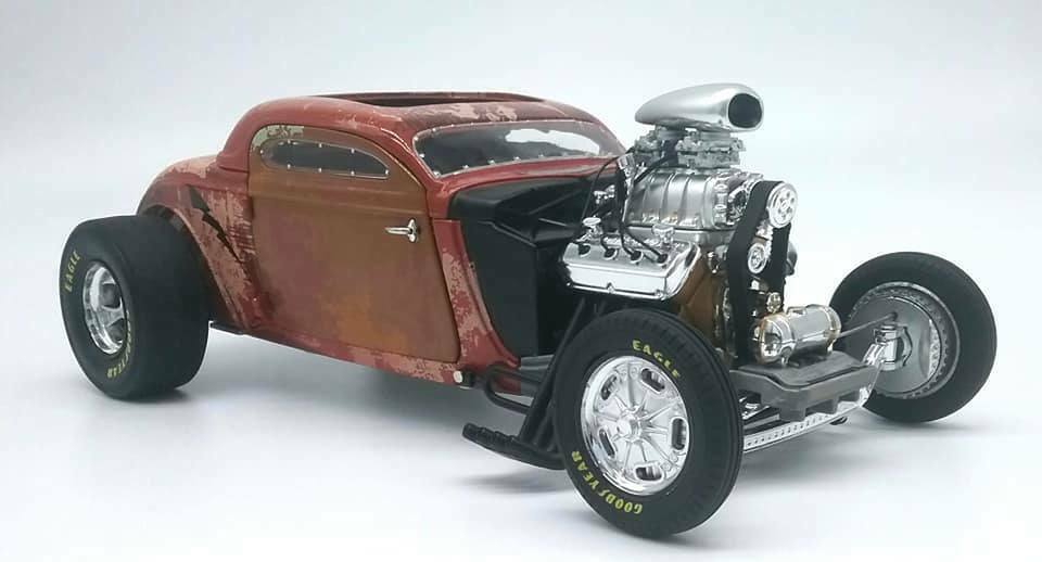 GMP 1:18 1934 Blown Altered Coupe - Rusted Steel GMP-18979