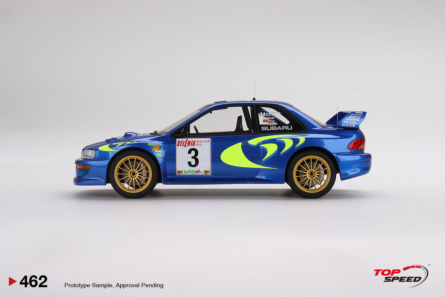 *PREORDER* TopSpeed Models 1:18 Subaru Impreza WRC97 1997 Rally Sanremo Winner #3