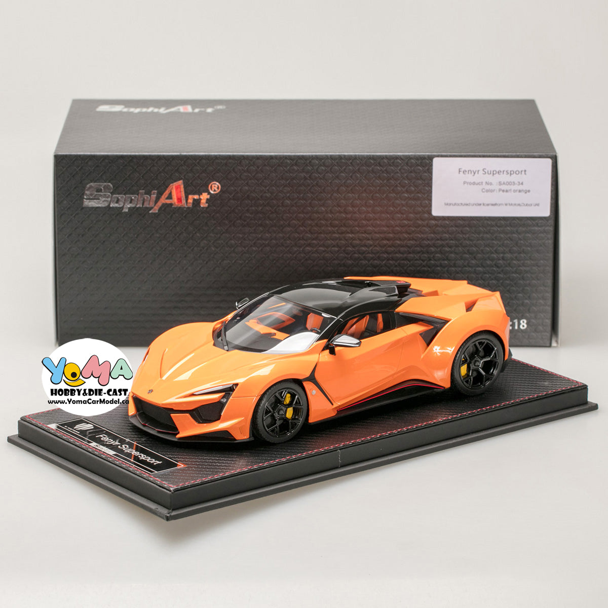 Frontiart SophiArt 1:18 W Motor Fenyr Supersport after Lykan Orange SA003-34