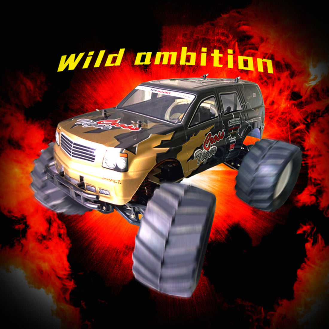 1/8 2.4G RC Car Off-road Vechcle Model RC Racing Car Toy 60KM/H with 15CXP Engine Two-stage Gearbox RTR version