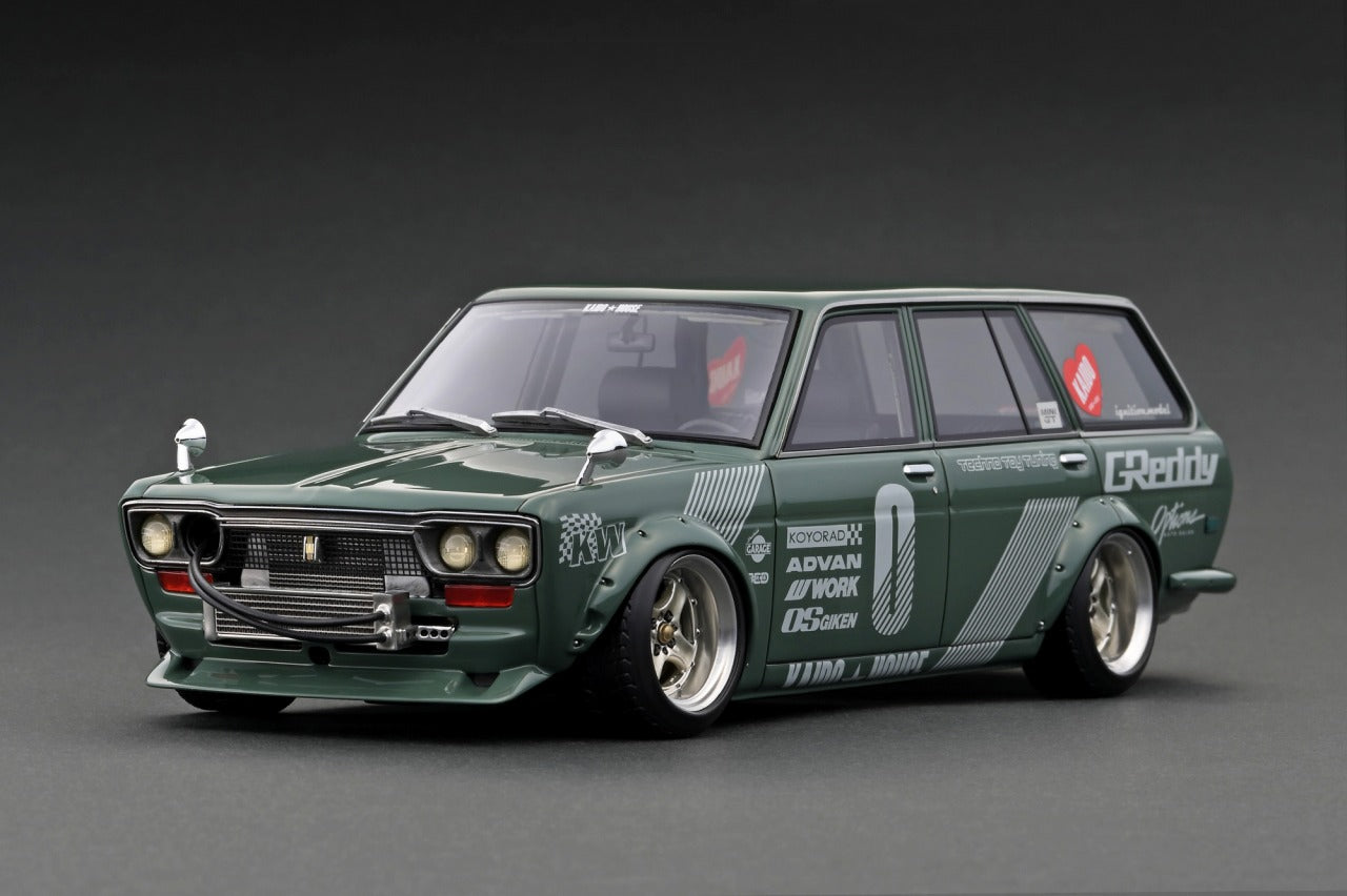 *PREORDER* Ignition Model 1:18 Datsun Bluebird (510) Wagon KAIDO HOUSE in Green