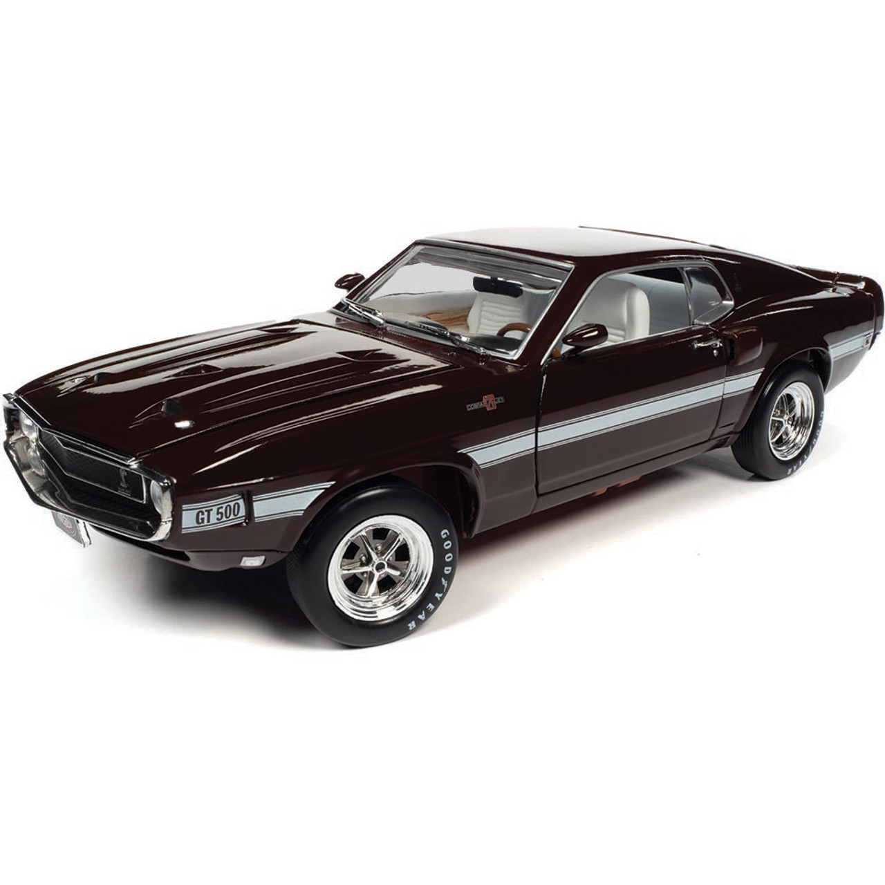 1969 Shelby G.T. 500 Mustang 2+2 (MCACN) - Royal Maroon 1:18 Scale Diecast Replica Model