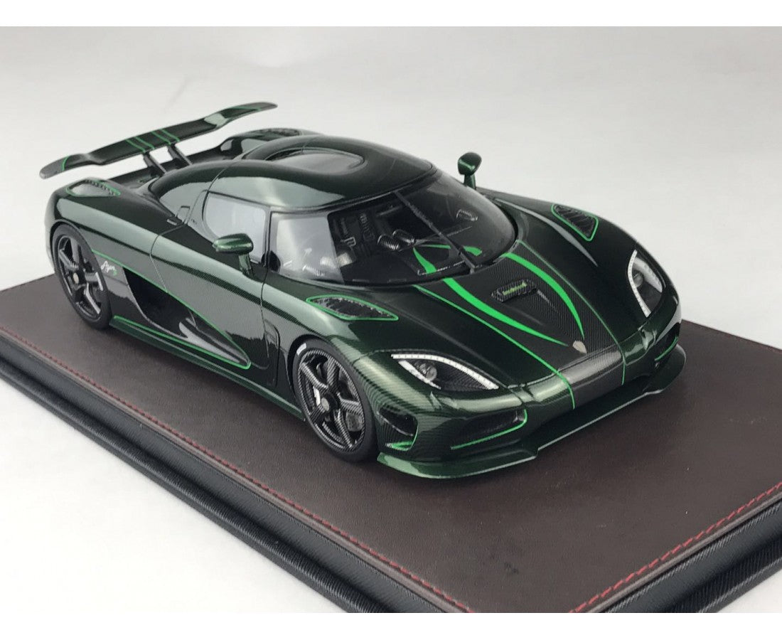 Frontiart 1:18 Koenigsegg Agera S Green/carbon F028-30