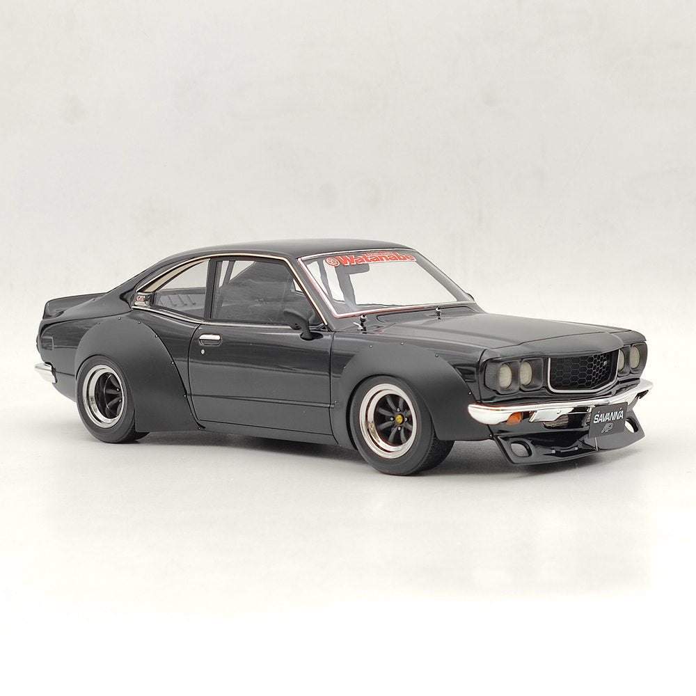 Ignition Model 1/18 Mazda Savanna (S124A) Racing Black IG2030 Resin Model Car Toys Gift