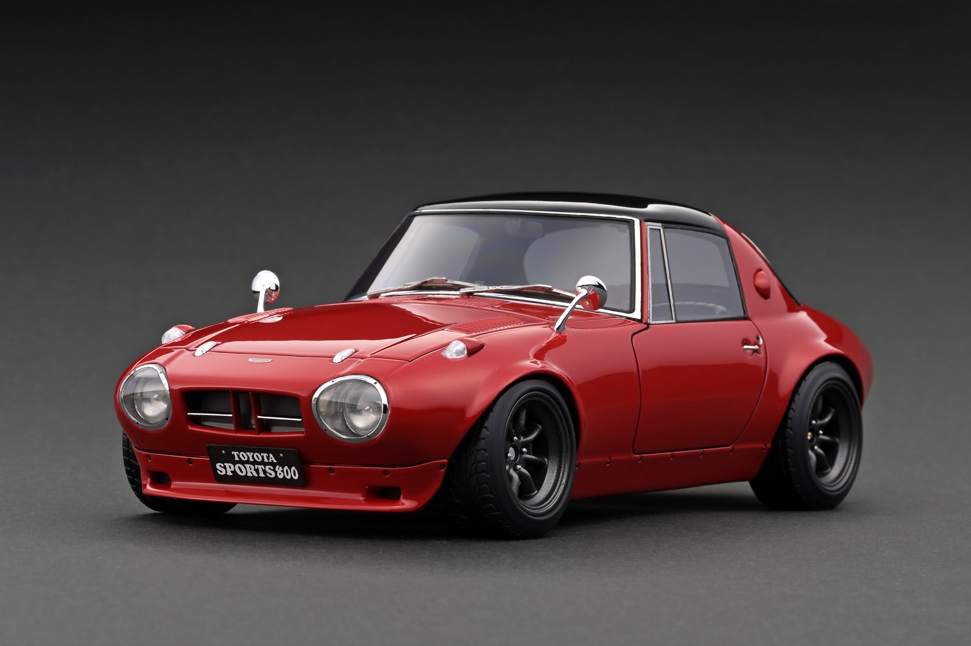 *PREORDER* Ignition Model 1:18 Toyota Sports 800 NOB Hachi Version in Red