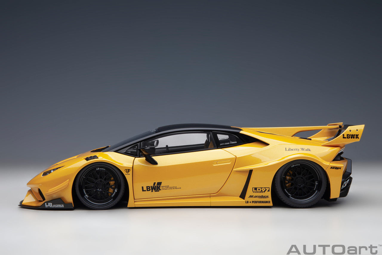 *PREORDER* AUTOart 1:18 Lamborghini Huracan GT LBWK Silhouette Works in Metallic Yellow