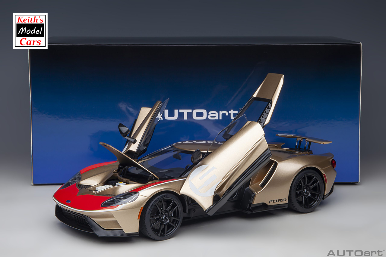 [1/18 Scale] Ford GT 2022 Holman Moody Heritage Edition (Holman Woody Gold) by AUTOart Models