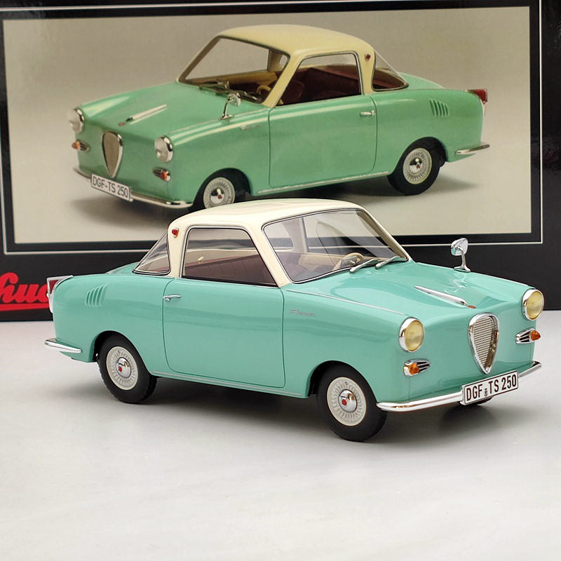 1/18 Schuco Goggomobil Coupe TS 250 Blue Resin Model Car Limited Collection