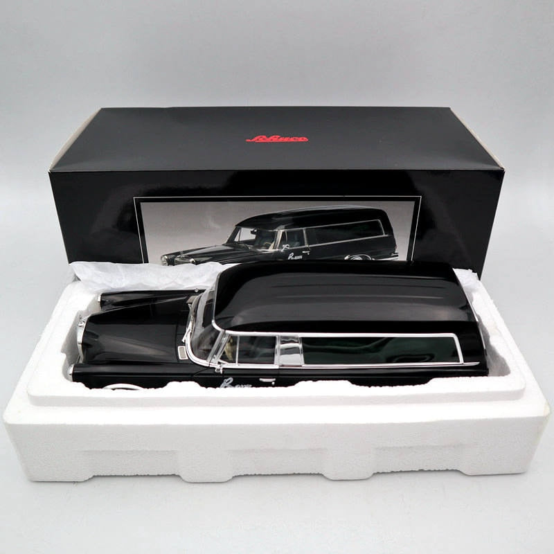 SCHUCO 1:18 Mercedes-Benz 600  1965 CARRO FUNEBRE Resin Toys Car Models Black Auto GIfts Collection