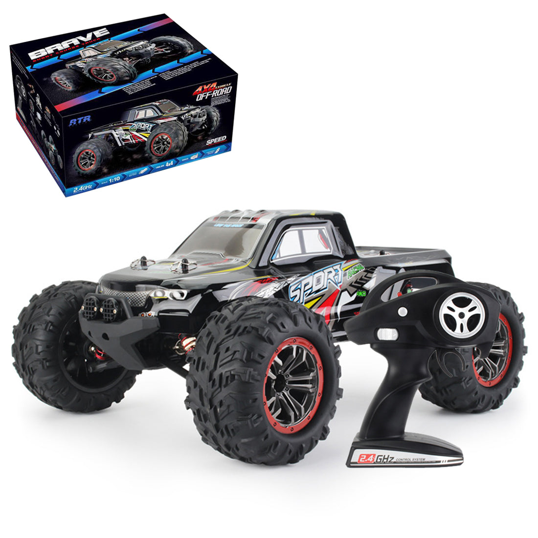 1:10 4WD RC Car 35KM/H High-speed Monster Trucks 2.4G  Racing Toy