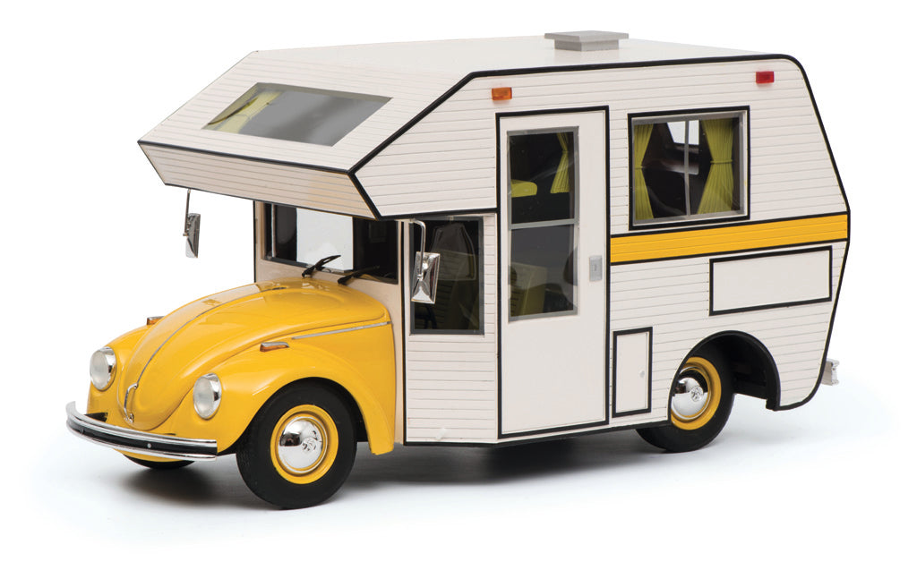 Schuco 1:18 Volkswagen Beetle Motorhome Yellow 450011300