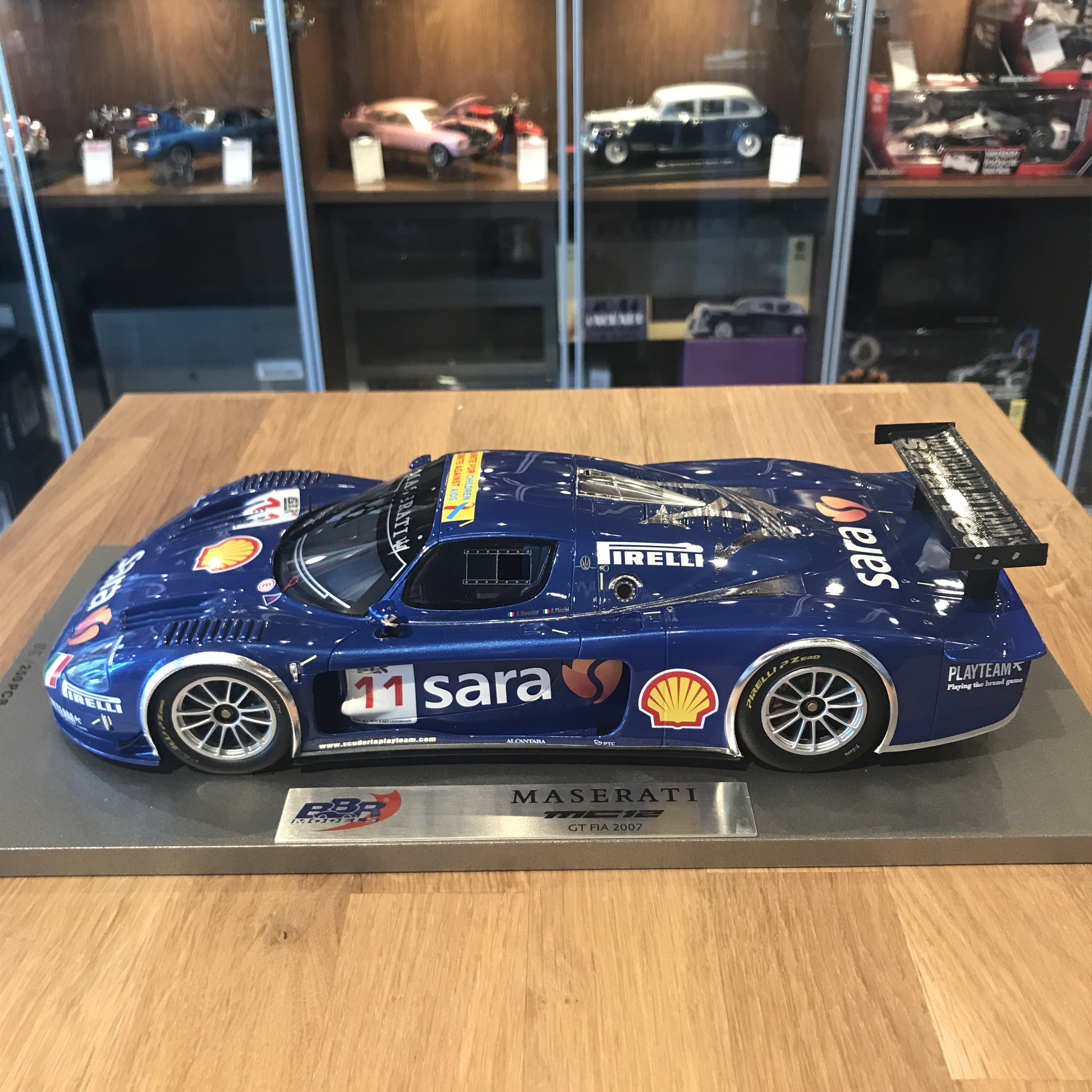 BBR 1/18 Maserati MC12 GT FIA 2007 Playteam #11 P1807