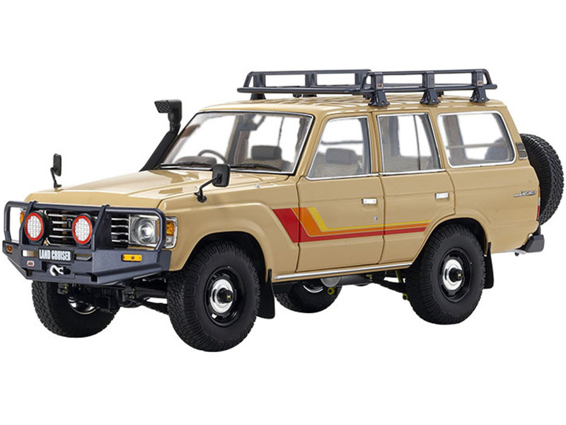 Toyota Land Cruiser 60 Beige 1/18 Diecast Model Car by Kyosho