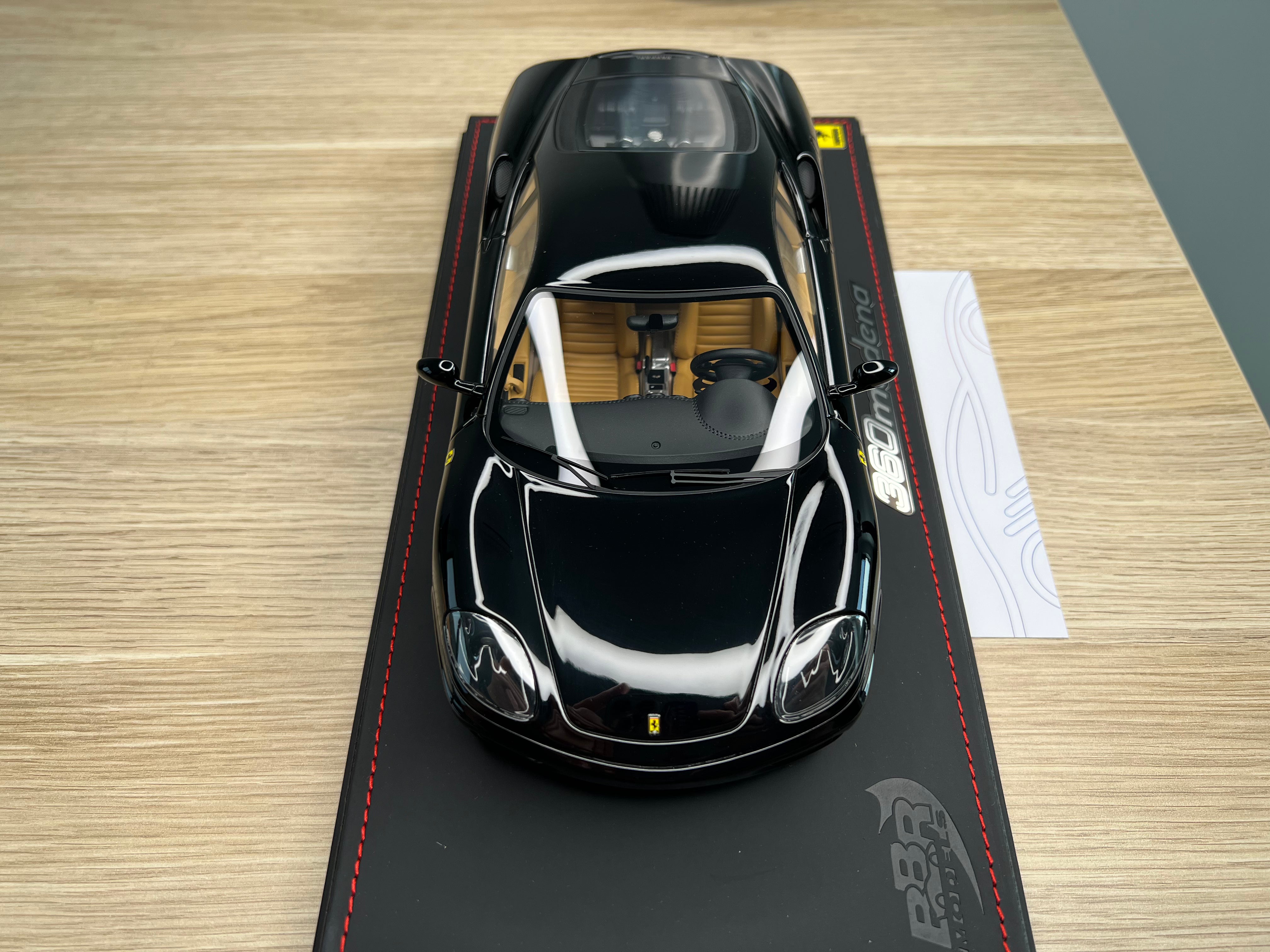 Ferrari 360 Modena - black with beige interior - 1:18